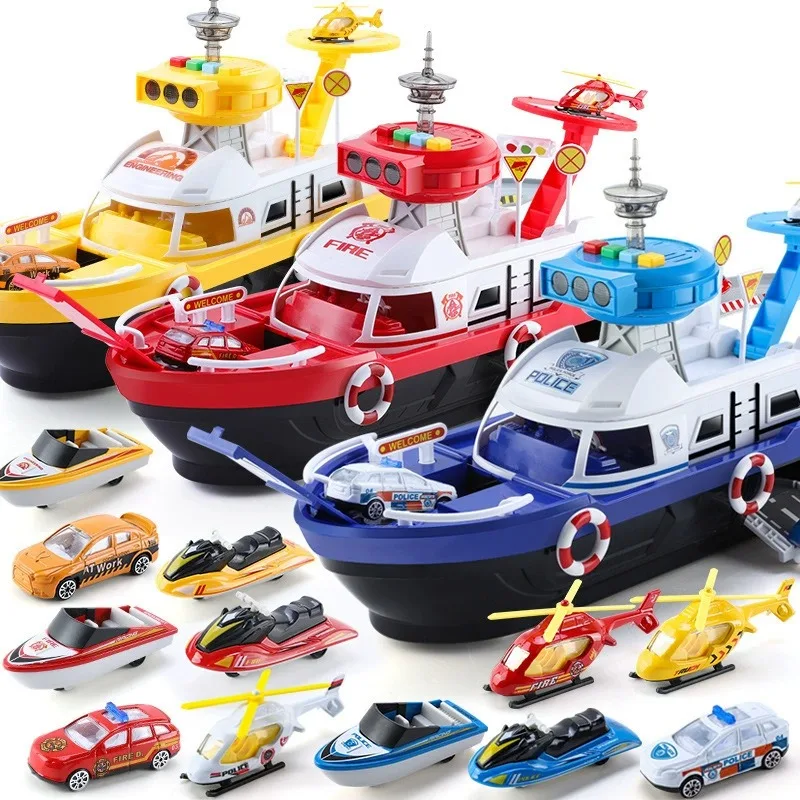 Coche transformador con luz musical, juguete para estacionamiento, modelo de pista, diseño de diapositiva de inercia, regalo de juego de rol para niños de 3 a 6 años - imagen 2