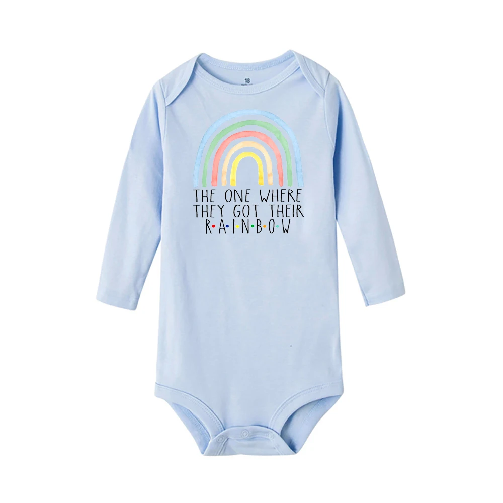 The One Where They Got Their Rainbow, traje de manga larga para bebé recién nacido, pelele, mono informal de moda de verano, Ropa infantil - imagen 2