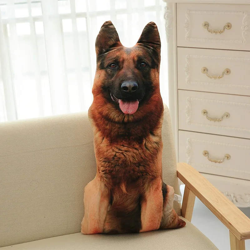 Almohada infantil 3D con diseño curvo realista de perro - imagen 3