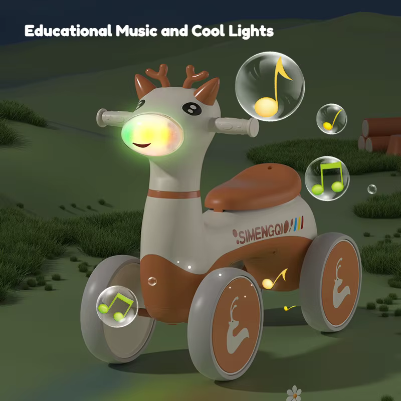Bicicleta de equilibrio infantil con música y luces LED - imagen 5
