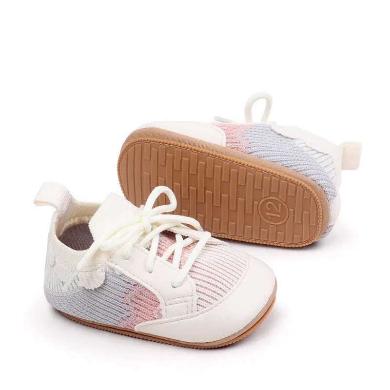 Zapatos de bebé a la moda, zapatillas de deporte para niñas, novedad de 2024, primeros caminantes para recién nacidos, zapatos informales de suela blanda antideslizantes para niños de 0 a 18 meses - imagen 3