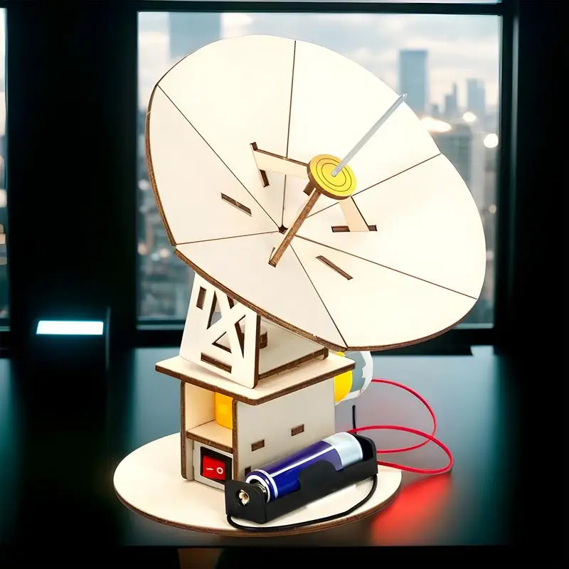 Kit de ciencia para niños, producción de tecnología de madera, Detector de Radar, juego de rompecabezas, juego de ensamblaje hecho a mano para niños de 7 a 14 años - imagen 2