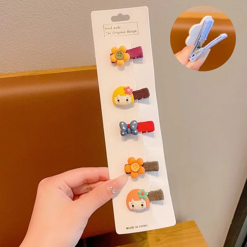 Horquillas de flores coloridas para niña, 5 piezas, pinzas para el pelo, pasadores, accesorios para el cabello - imagen 5
