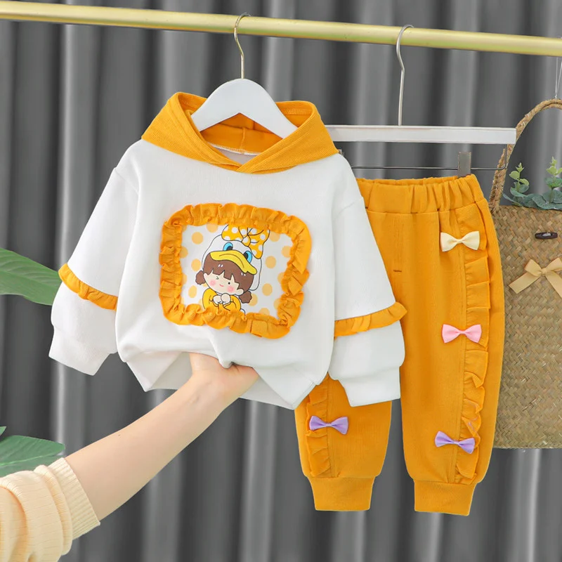 New Spring Autumn Baby Clothes Children Girls Cute Hoodies Pants 2Pcs/Sets Toddler Casual Costume Infant Outfits Kids Tracksuits - imagen 4
