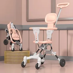 OneSecond Fold Cochecito de bebé ligero reclinable para viajar