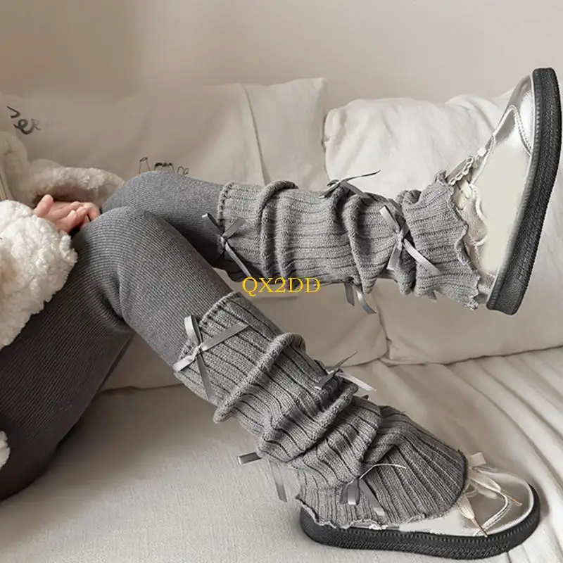 QX2D Leggings térmicos invierno con forro para niñas, pantalones cálidos y elásticos con lazo, amigables con piel, - imagen 3