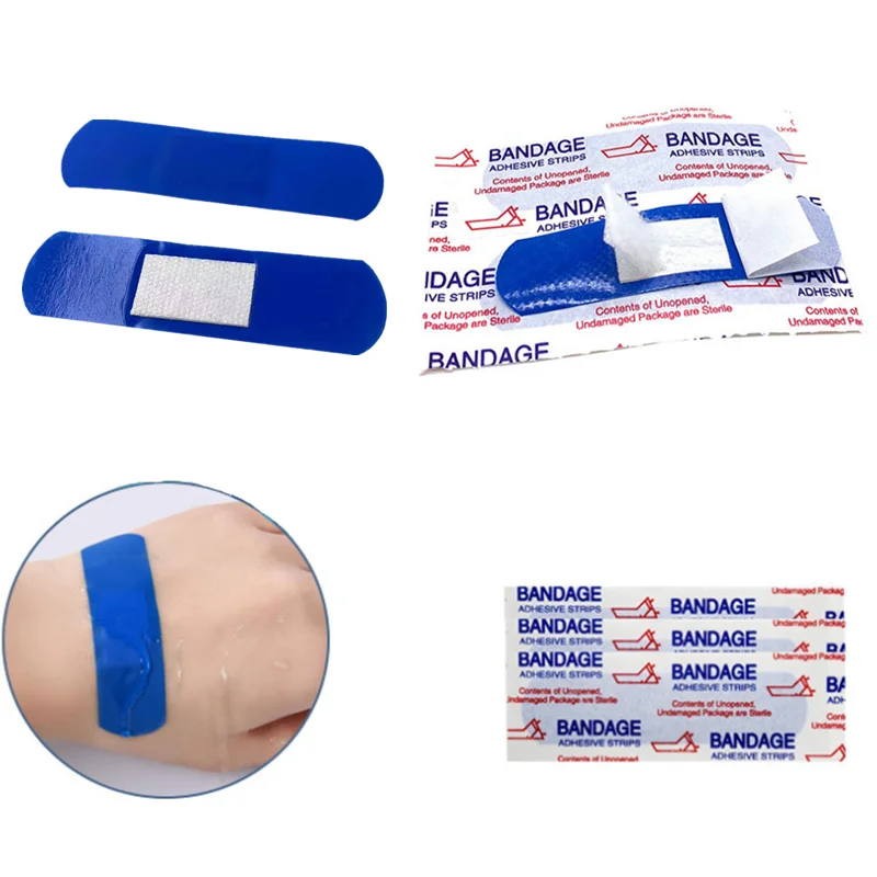 Tiritas detectables para primeros auxilios azules, adhesivas - imagen 4