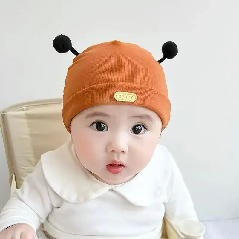 1 pieza de accesorios de fotografía de dibujos animados para recién nacido, sombrero para niño y niña, gorro de abeja Kawaii para bebé, accesorios de fotografía de algodón suave - imagen 2