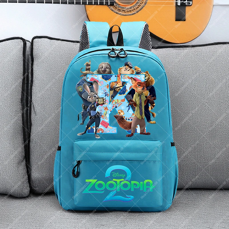 Mochila bonita de dibujos animados de Disney Zootopia, mochila escolar de gran capacidad, accesorios de papelería para estudiantes, bolsa de libros de Anime, mochila, regalos de navidad - imagen 5