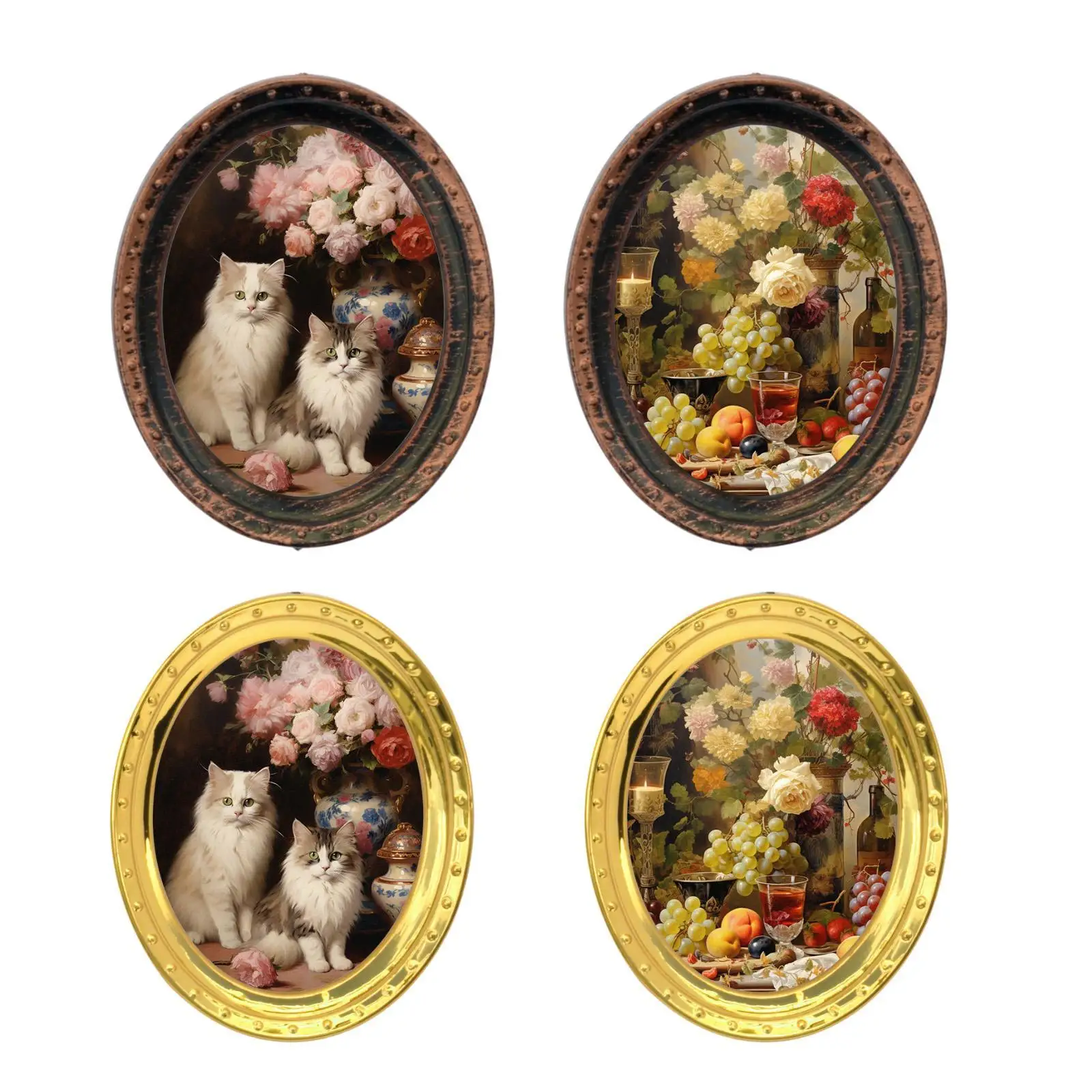 Photo Frame for 1:12 Dollhouse, Miniature Decor, Wall Art Set