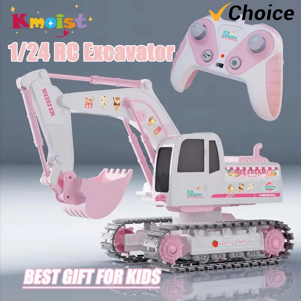 Coche radiocontrol de construcción con excavadora, regalo infantil - imagen 2