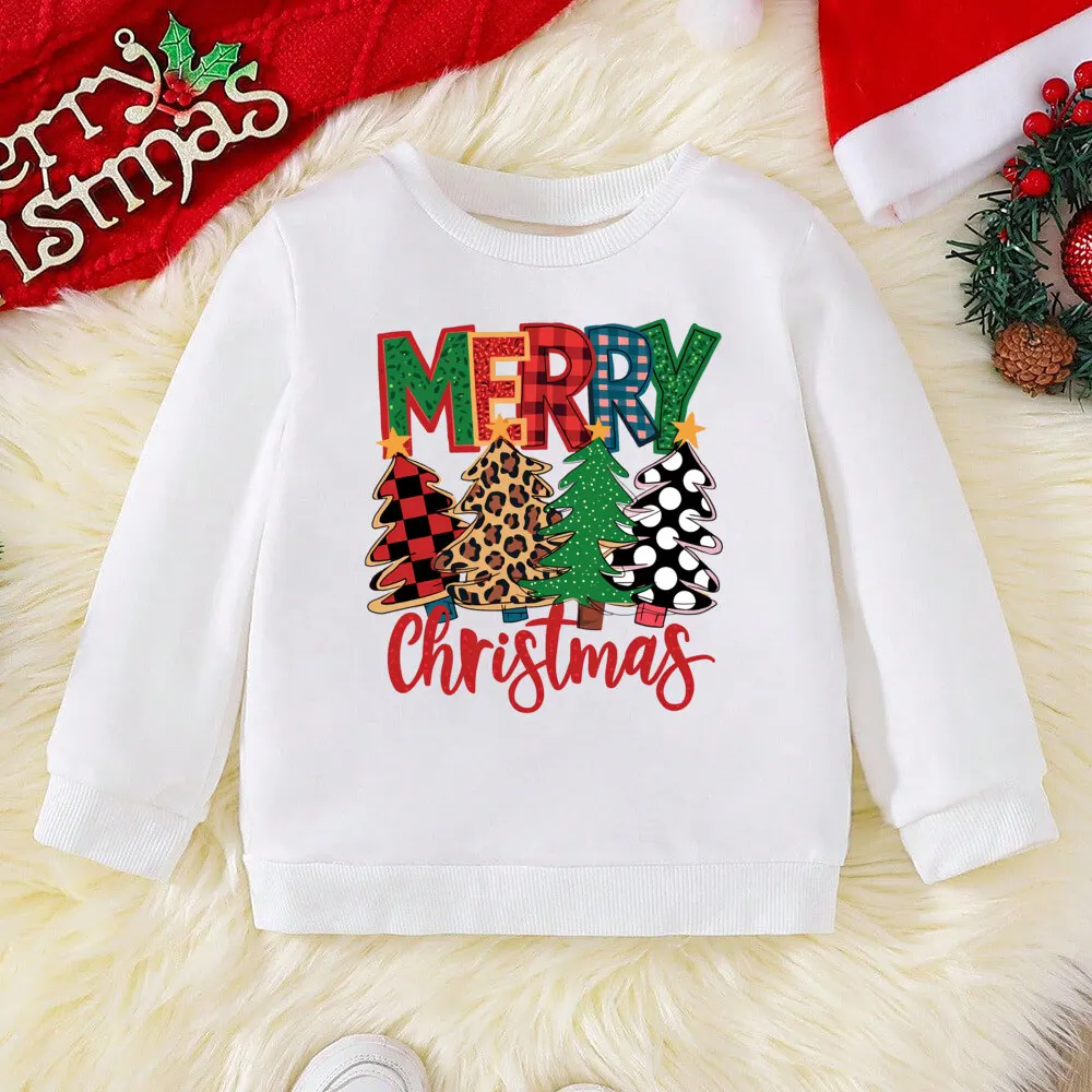 Just A Girl Who Loves Christmas-Sudadera con estampado para niños, Sudadera con capucha navideña para niños, suéter Topxmas Vibes, conjunto de sudaderas para niños - imagen 3