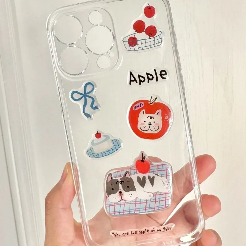 1 pegatina artística Fadou con ilustración de cachorro, pegatina de gelatina Ins de alto valor, funda para teléfono móvil DIY, pegatinas Kawaii 2026 - imagen 2