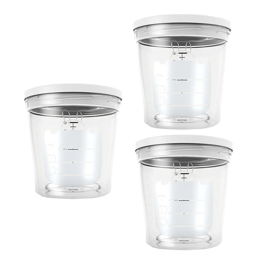 Juego de cajas de leche en polvo, estuche portátil para comida infantil, contenedor de alimentación de bebé hermético apilable, dispensador de almacenamiento, 3 uds. - imagen 4