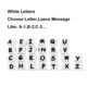 White Letter Choose