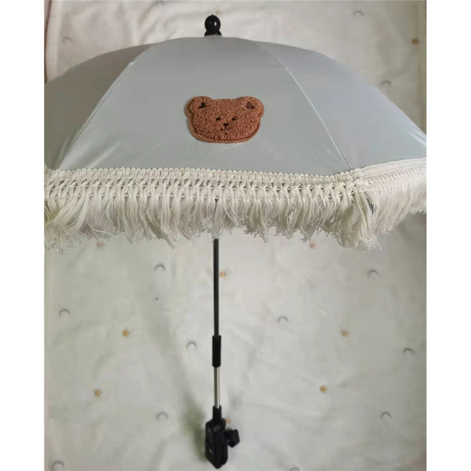 Parasol para cochecito de bebé con abrazadera UV, accesorios universales para cochecito, cubiertas de toldo para rueda, Base deportiva, Protector de soporte usable - imagen 4