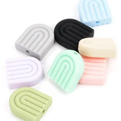Lofca Mordedor de silicona arcoiris para bebe - Juguetes DIY seguros