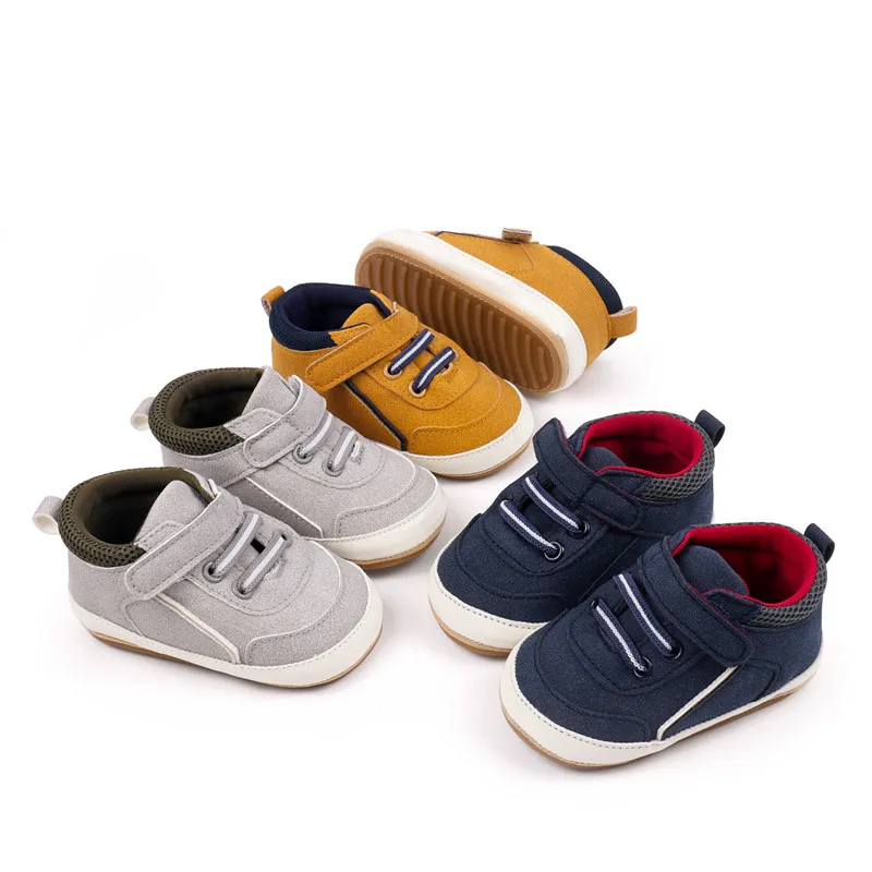 Nuevos zapatos de bebé de primavera y otoño, zapatos antideslizantes con suela de goma suave para niños pequeños, bonitos zapatos casuales de moda para niños, zapatillas de deporte