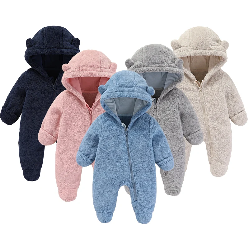 Body para bebé recién nacido con orejas, ropa suave de otoño para bebés, peleles bonitos de franela para niña de 0 a 12 meses - imagen 4