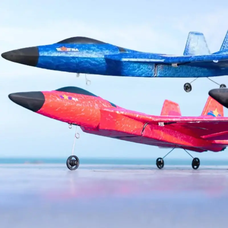 Modelo de avión de juguete para niños, modelo de avión con luces, diseño de fuselaje ligero, avión de combate, juguete para diversión familiar, Birthda - imagen 2