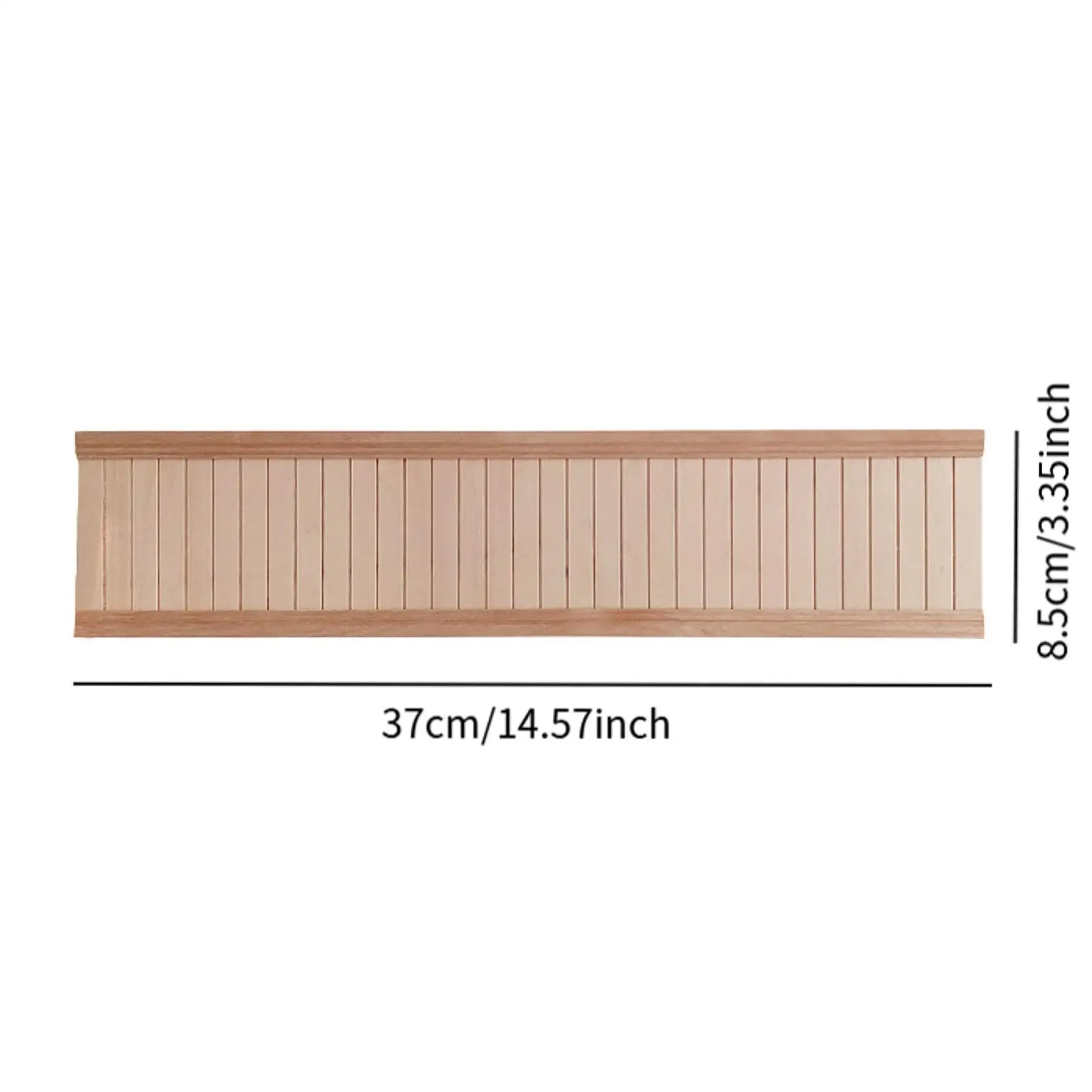 1:12 Dollhouse Wall Panel Wainscoting Panel DIY Accessories Decorative Wall Skirting Board for Window Display Micro Landscape