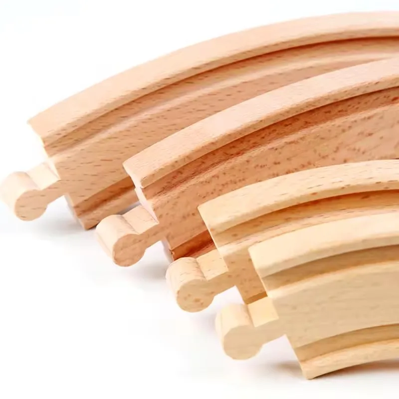 Vías de tren de madera para niños compatibles universales - imagen 5