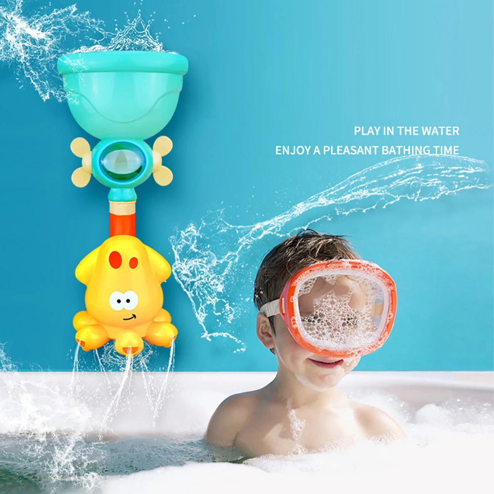 Juguetes baño bebé con tubos encajables y aerosol - imagen 4