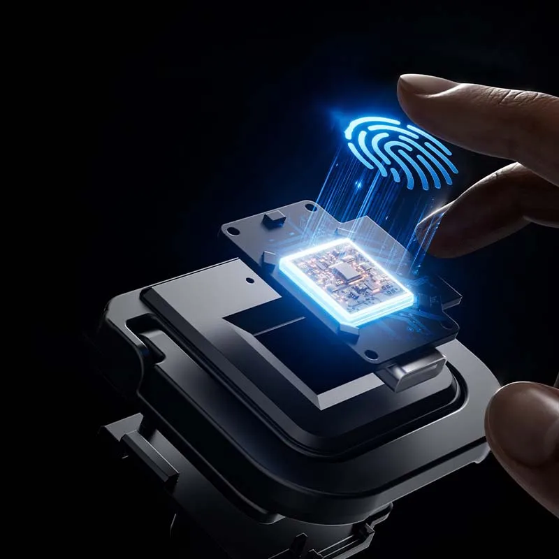 Nuevas cerraduras de huellas dactilares cerradura de cajón inteligente sin llave negra huellas dactilares biométricas cerradura de seguridad para bebés candado de puerta de armario de cabecera para el hogar - imagen 4