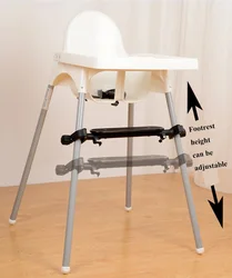 Trona evolutiva con reposapiés y funda para bebé