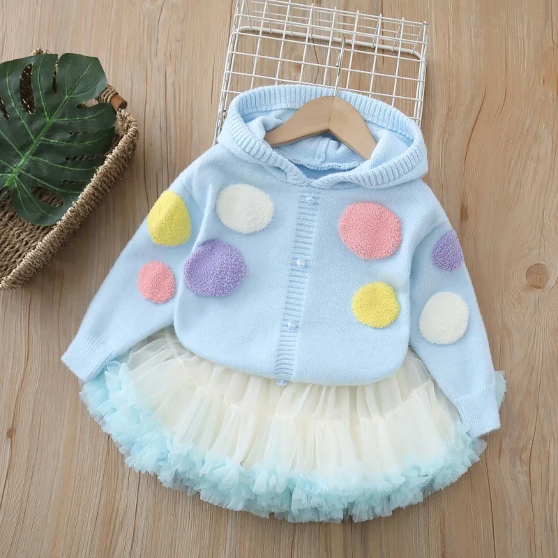 Milancel Conjunto de suéter y falda tutú para niños – Estilo dulce - imagen 3