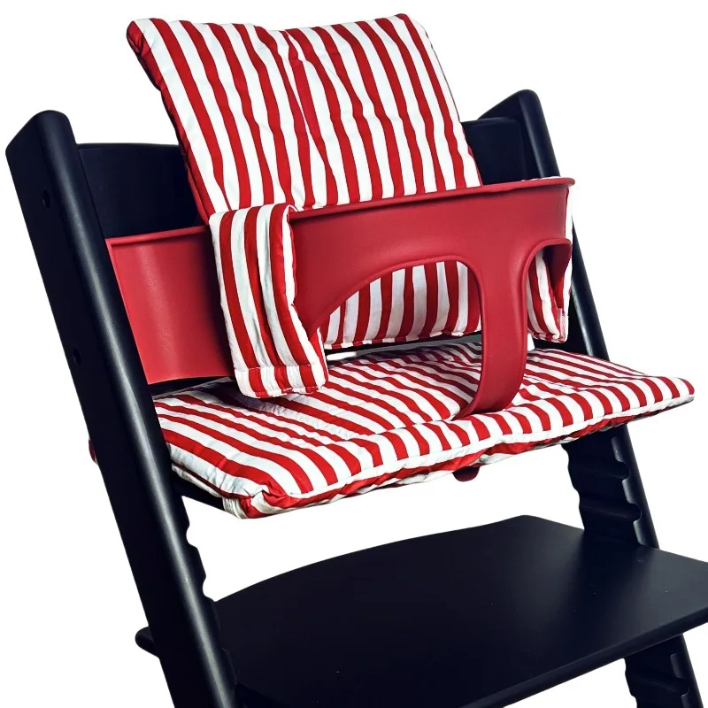Cojín para silla de comedor de bebé, almohadilla integrada antideslizante para otoño e invierno, funda de asiento portátil para uso al aire libre, accesorios para sillas de comedor