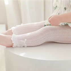 Leggings elásticos con lazo para bebé y niña