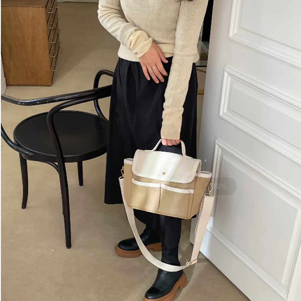 Bolsa de pañales impermeable de gran capacidad con bolsillo térmico - imagen 5
