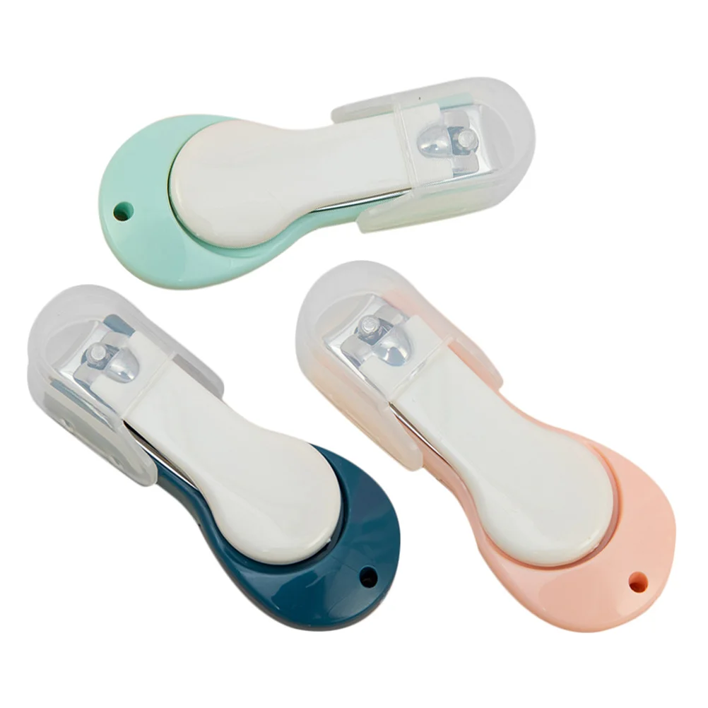 Cortauñas plegable para bebés, fácil de usar, seguro para bebés, niños pequeños, regalo para nuevos padres experimentados, 3 uds. - imagen 4