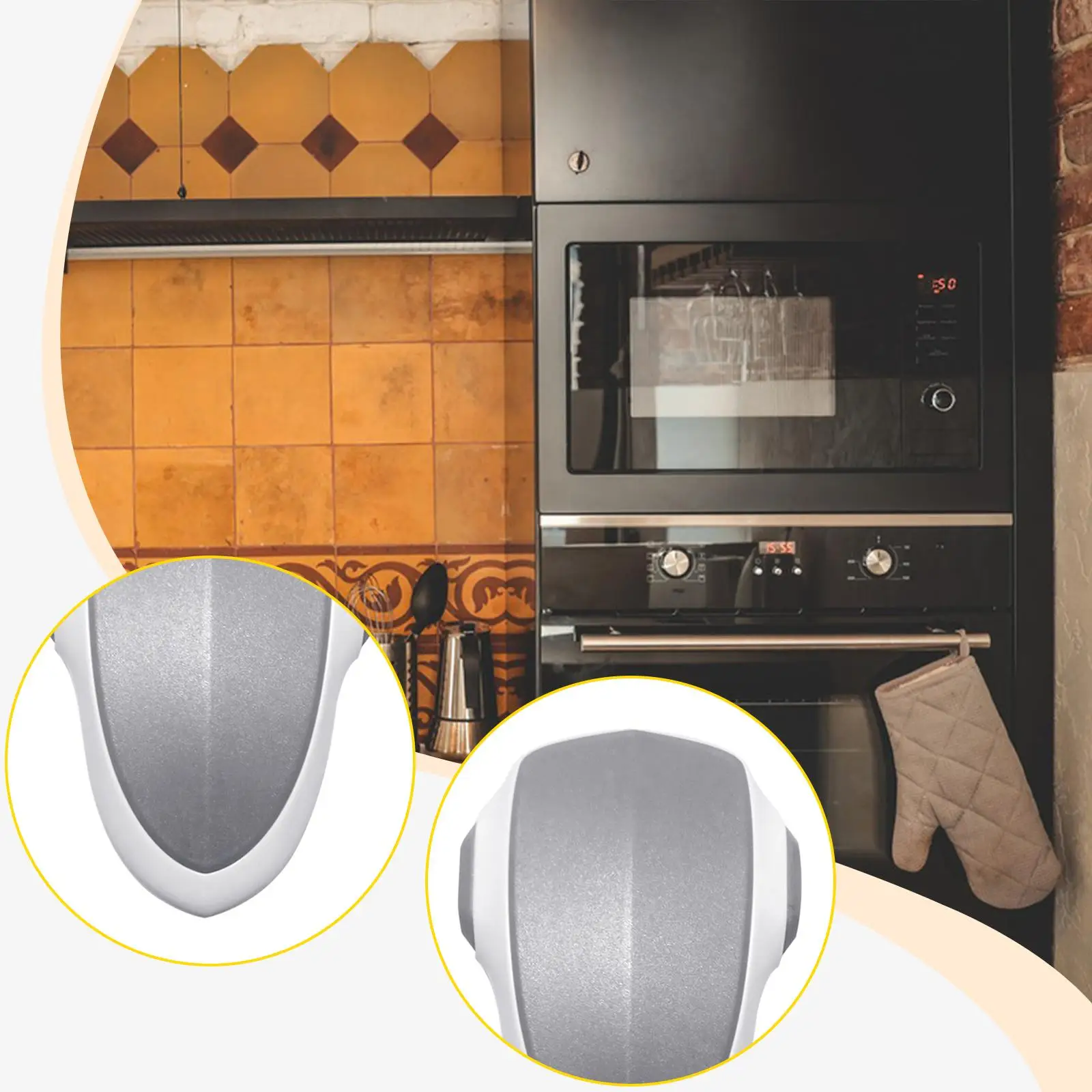 Cerradura de puerta de horno, cerradura autoadhesiva fácil de instalar para nevera, cerradura de microondas a prueba de niños para niños pequeños, dormitorio comercial, niños y niñas - imagen 2