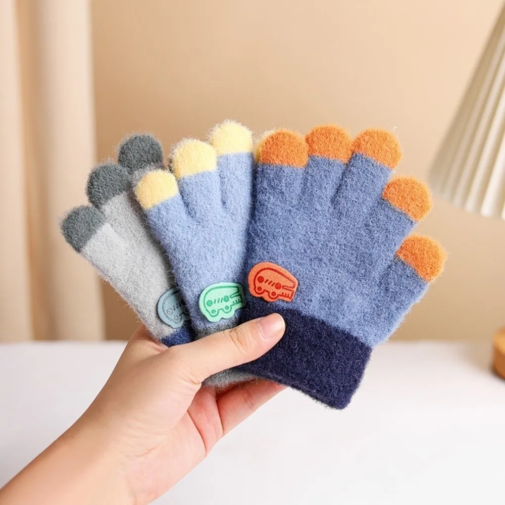 Guantes de invierno cálidos y bonitos de 1 a 5 años, guantes a prueba de frío y viento, manoplas elásticas gruesas para niños pequeños - imagen 3