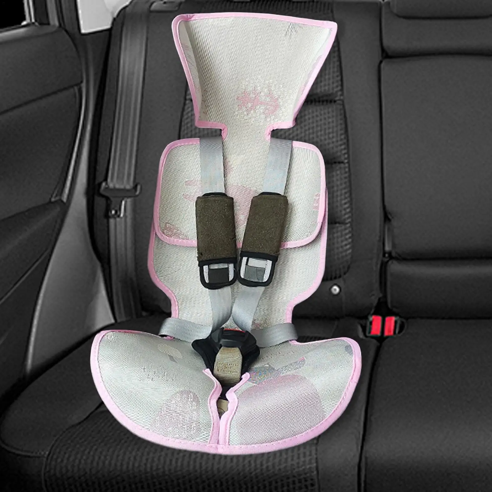 Almohadilla de enfriamiento para bebé, silla de verano para chico, almohadilla de enfriamiento de ratán para el hogar, cojín para bebé, estera fresca de seda helada para clima caliente, cochecito de coche para interior - imagen 5