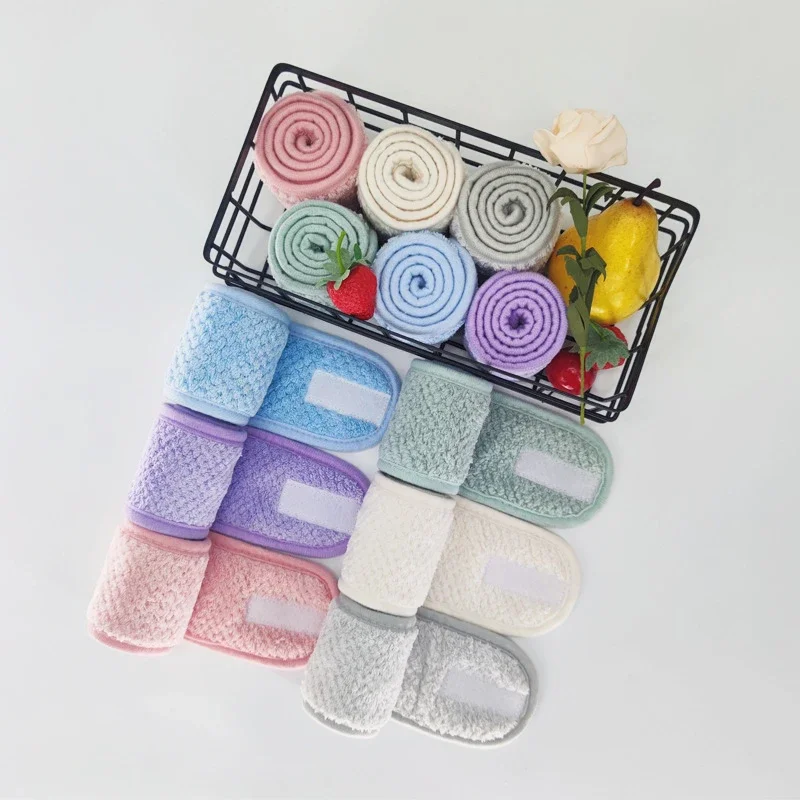 Diadema ancha ajustable antideslizante mujer – Uso maquillaje spa - imagen 3
