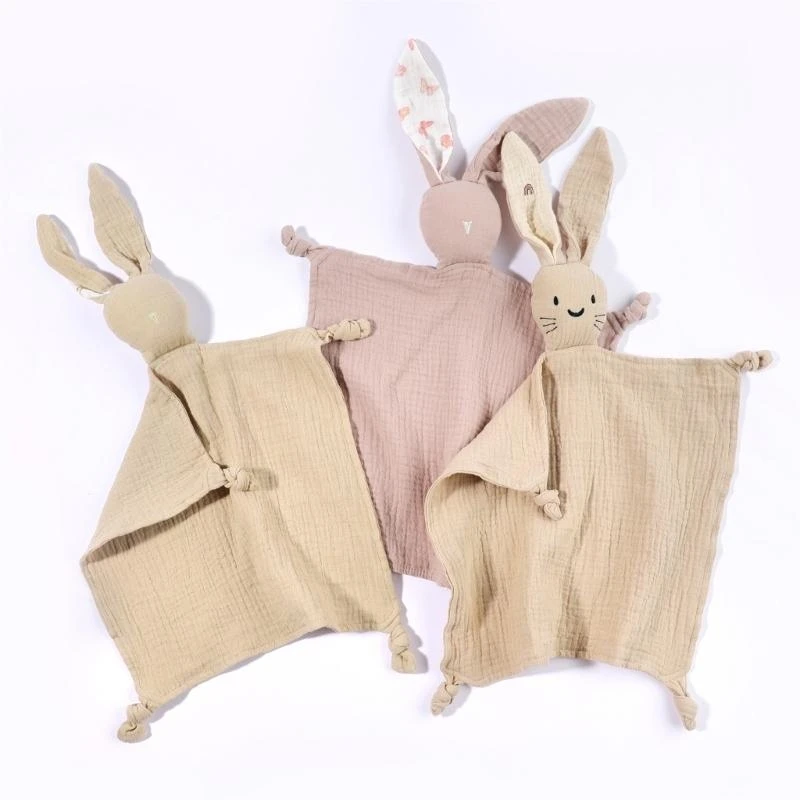 M76C Manta apoyo para calma infantil, ayuda para dormir algodón, toalla para bebé amigable con piel, manta para bebé - imagen 2