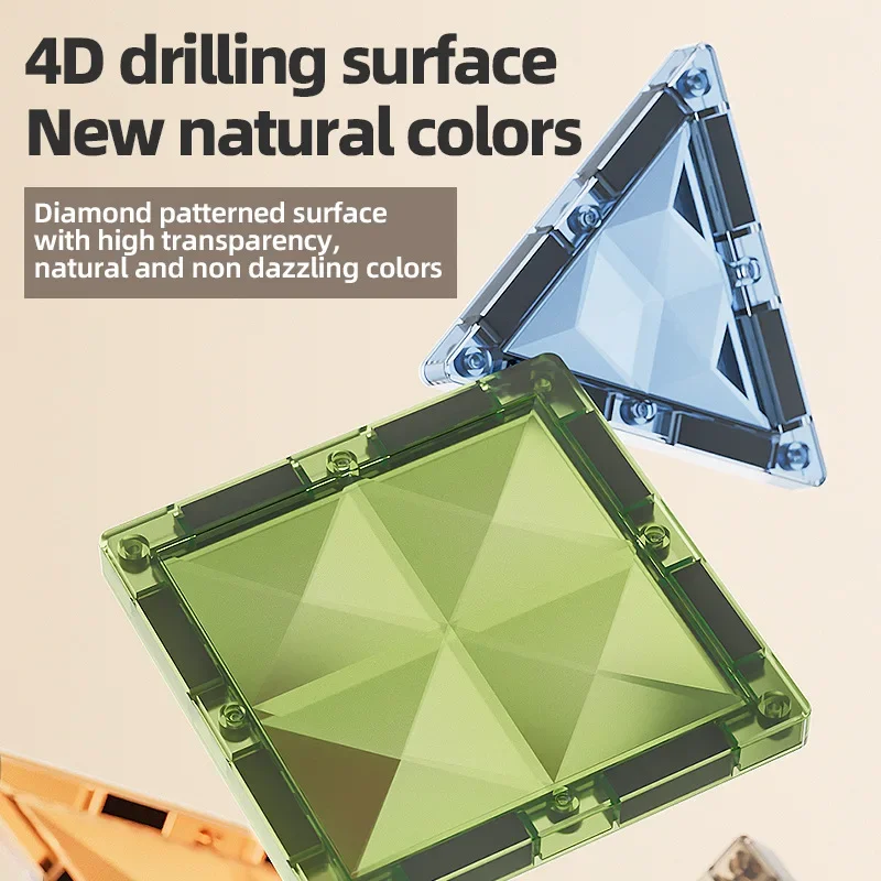 Rompecabezas magnético de Color diamante 4D, bloques de construcción DIY, rompecabezas de regalo para niños y niñas, juguete de experimento científico STEM Montessori - imagen 3