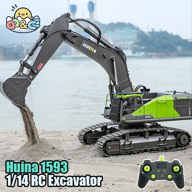 HUINA excavadora control remoto para niños – Juguete de ingeniería - imagen 2