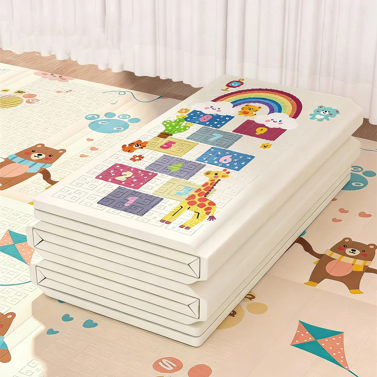 Alfombra plegable para niños – Tapete educativo no tóxico para escalar - imagen 5