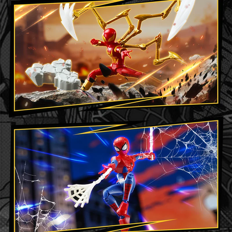 Keeppley Spider-Man: No Way Home ‌   Araña de hierro, araña escarlata, Miles Morales, duende verde, figura de Anime, juguetes de bloques de construcción, regalos - imagen 4