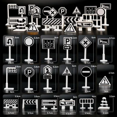road signs 18pcs