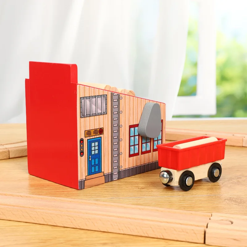 Thom Sawmill vías de tren madera accesorios escena coches juguetes - imagen 5