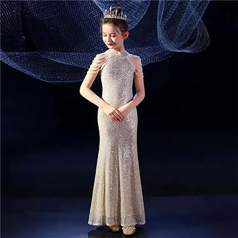 Piano Vestido de princesa con lentejuelas para niños y bebés - imagen 4