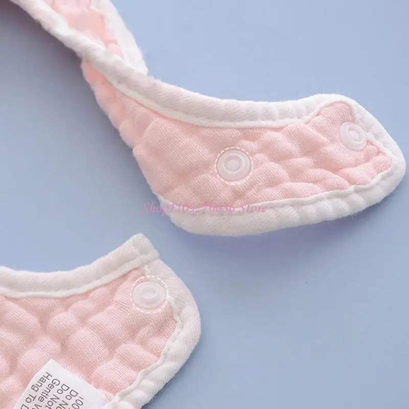 R6FD Babero alimentación para recién nacidos, Baberos colores sólidos, Bandana género neutro para bebé, paquete 6