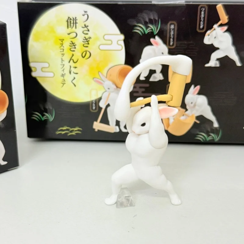 Caja ciega para hacer conejos, pastel de arroz, figura de conejo Muscular, adorno de juguete, caja misteriosa sorpresa, regalos - imagen 3