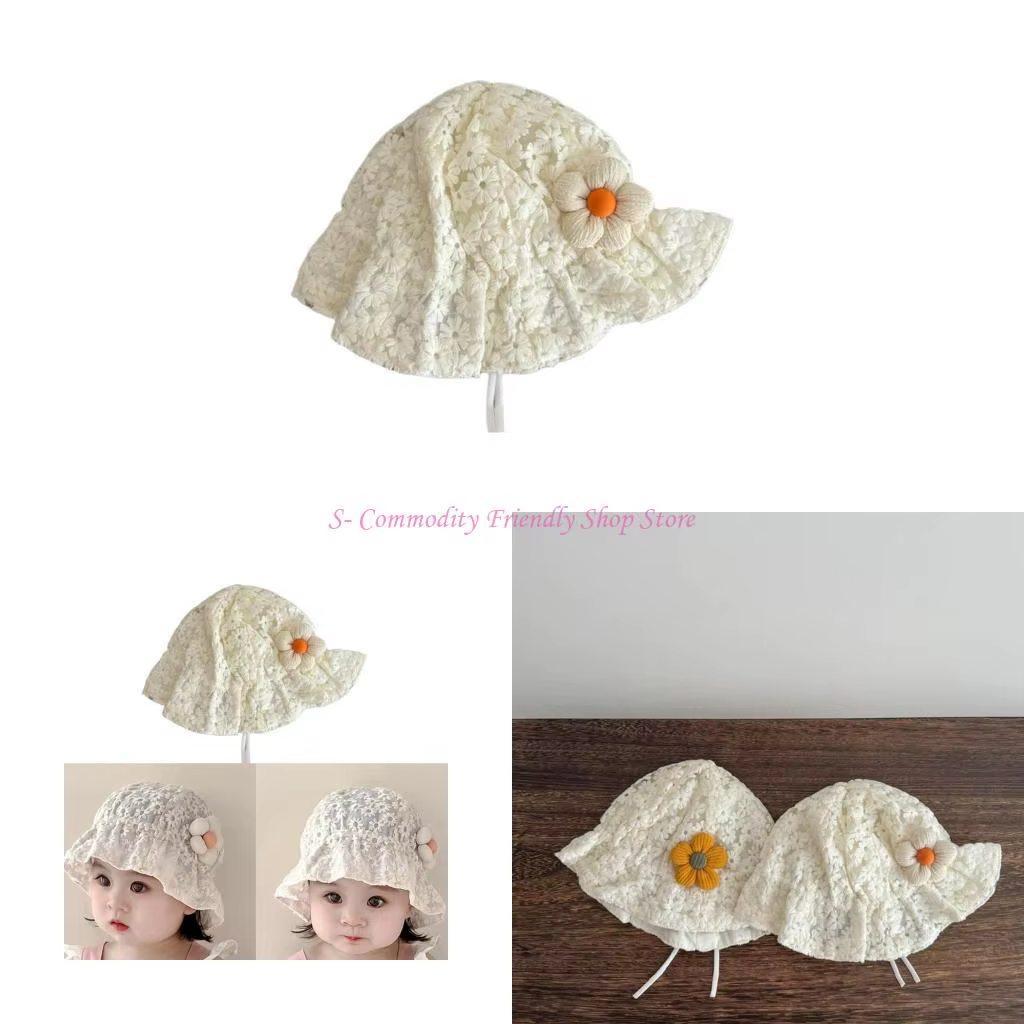 Sombrero pescador transpirable para niñas – Algodón suave - imagen 4