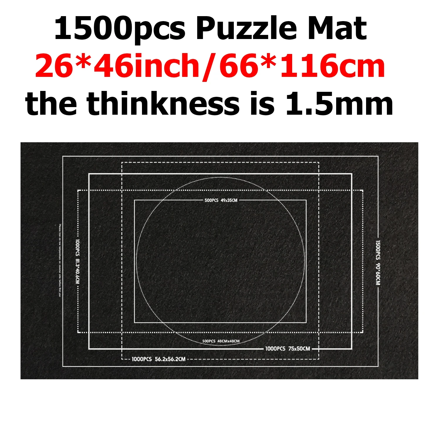 1500pcs mat black